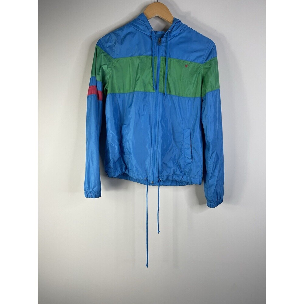 American Eagle Outfitters Women Size M Lightweight Blue Green Windbreaker Jacket